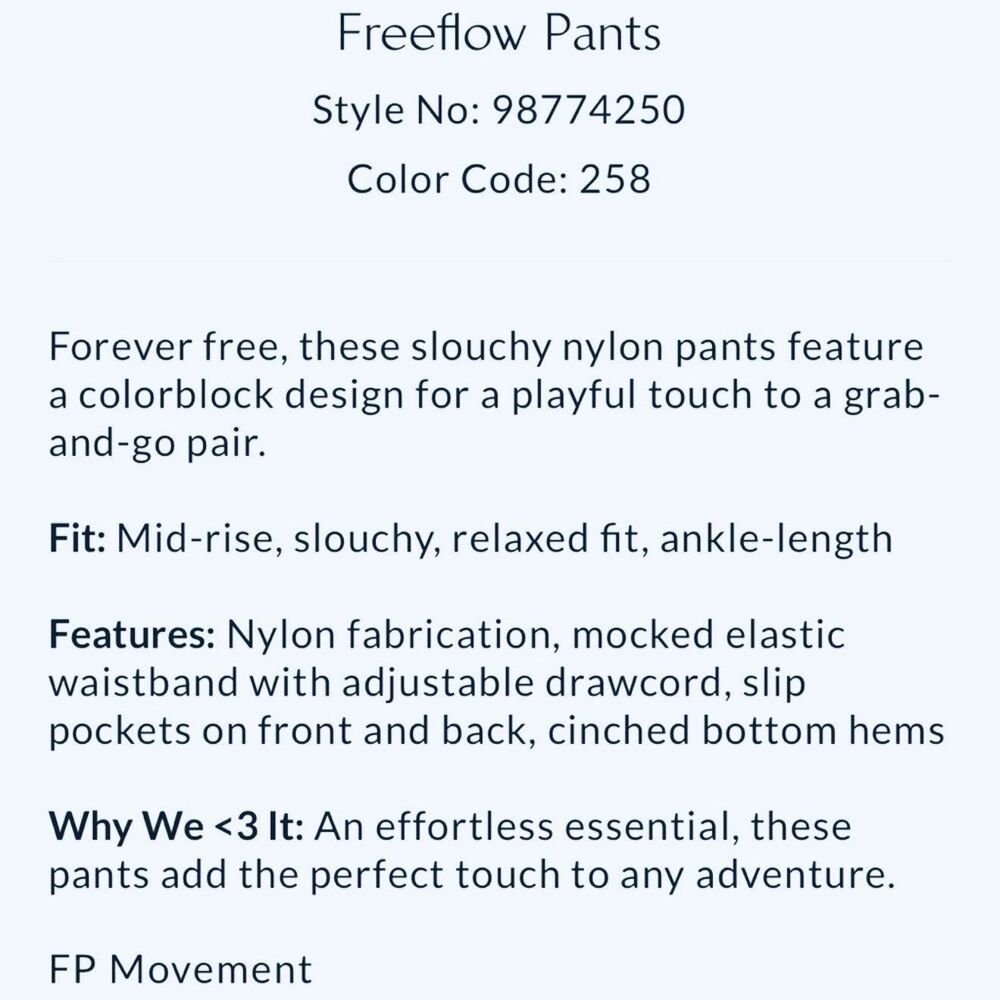 NWT FP Movement FreeThrow PantJogger Adjustable Waist Mulberry Plum OversizeXS•S - Picture 13 of 16